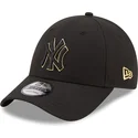 lippikset-kaareva-musta-saadettava-nauha-9forty-black-and-gold-new-york-yankees-mlb-new-era