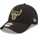 lippikset-kaareva-musta-snapback-9forty-black-and-gold-chicago-bulls-nba-new-era