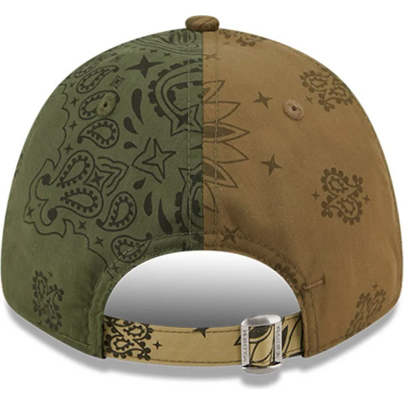 lippikset-kaareva-vihrea-saadettava-nauha-9forty-paisley-print-new-york-yankees-mlb-new-era