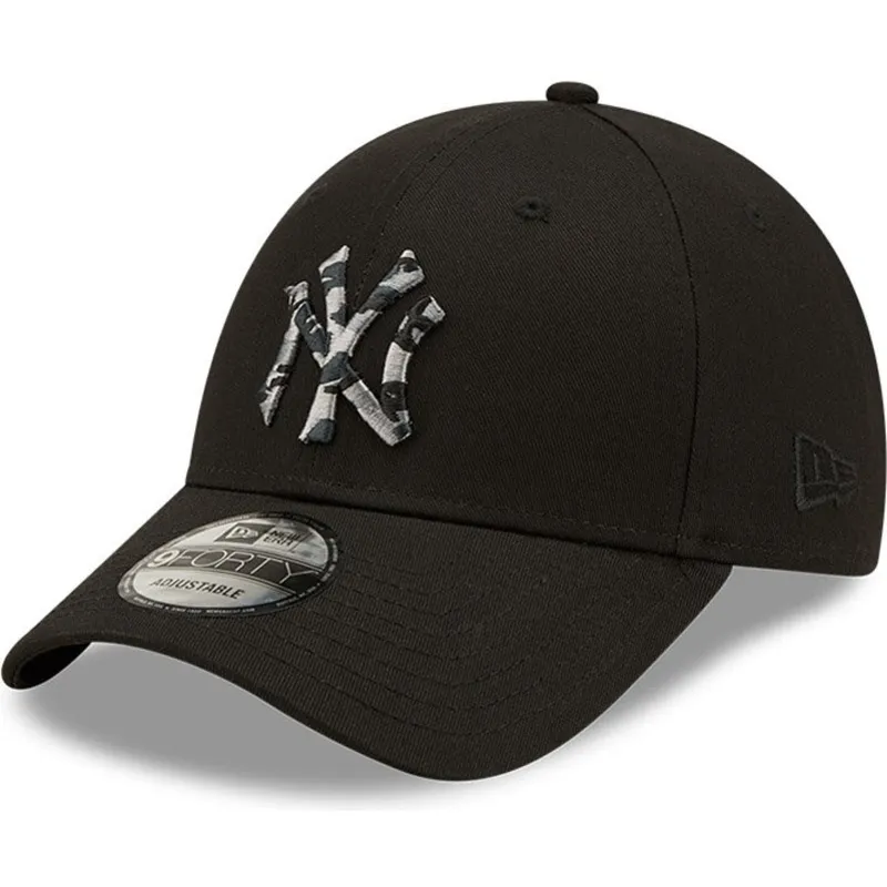 lippikset-kaareva-musta-saadettava-nauha-9forty-camo-infill-new-york-yankees-mlb-new-era