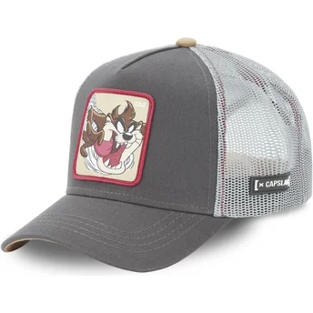 lippikset-kaareva-rekka-harmaa-snapback-tasmanian-piru-looney-tunes-capslab