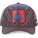 lippikset-kaareva-rekka-laivastonsininen-snapback-pan1-wakanda-forever-black-panther-marvel-comics-capslab
