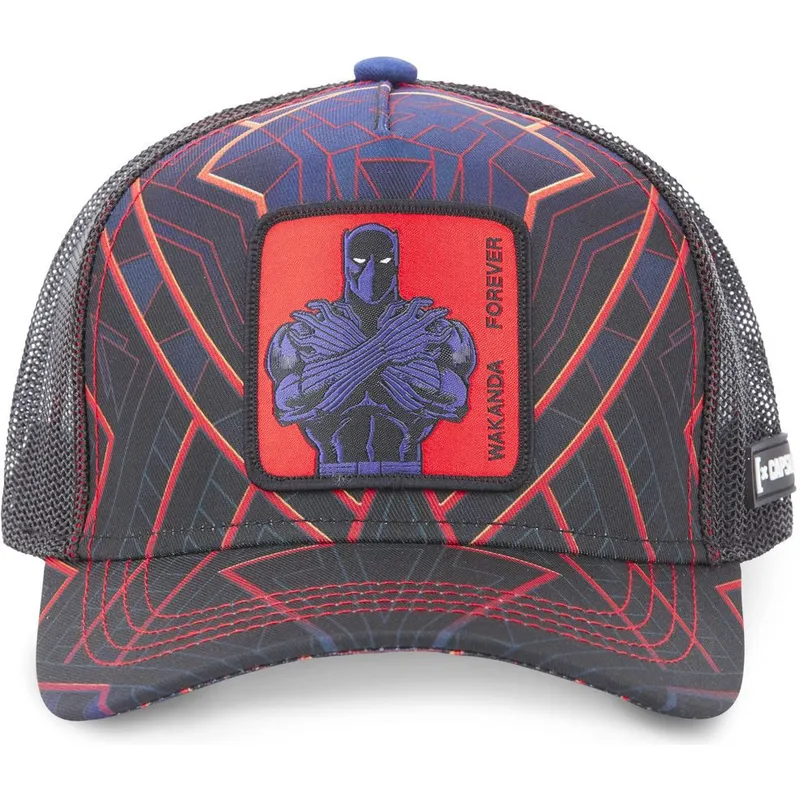 lippikset-kaareva-rekka-laivastonsininen-snapback-pan1-wakanda-forever-black-panther-marvel-comics-capslab lippikset-kaareva-rekka-laivastonsininen-snapback-pan1-wakanda-forever-black-panther-marvel-comics-capslab