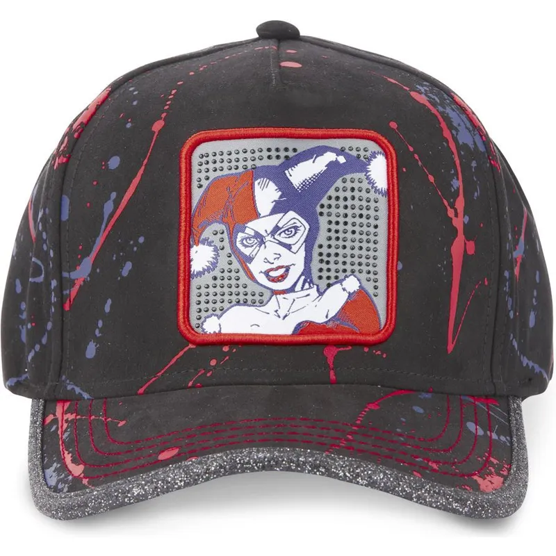 lippikset-kaareva-musta-saadettava-nauha-tag-har-harley-quinn-dc-comics-capslab lippikset-kaareva-musta-saadettava-nauha-tag-har-harley-quinn-dc-comics-capslab