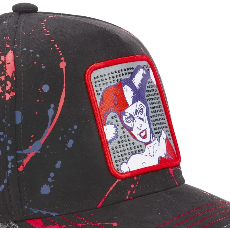 lippikset-kaareva-musta-saadettava-nauha-tag-har-harley-quinn-dc-comics-capslab lippikset-kaareva-musta-saadettava-nauha-tag-har-harley-quinn-dc-comics-capslab