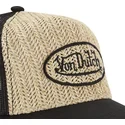 lippikset-kaareva-rekka-ruskea-snapback-paille-von-dutch