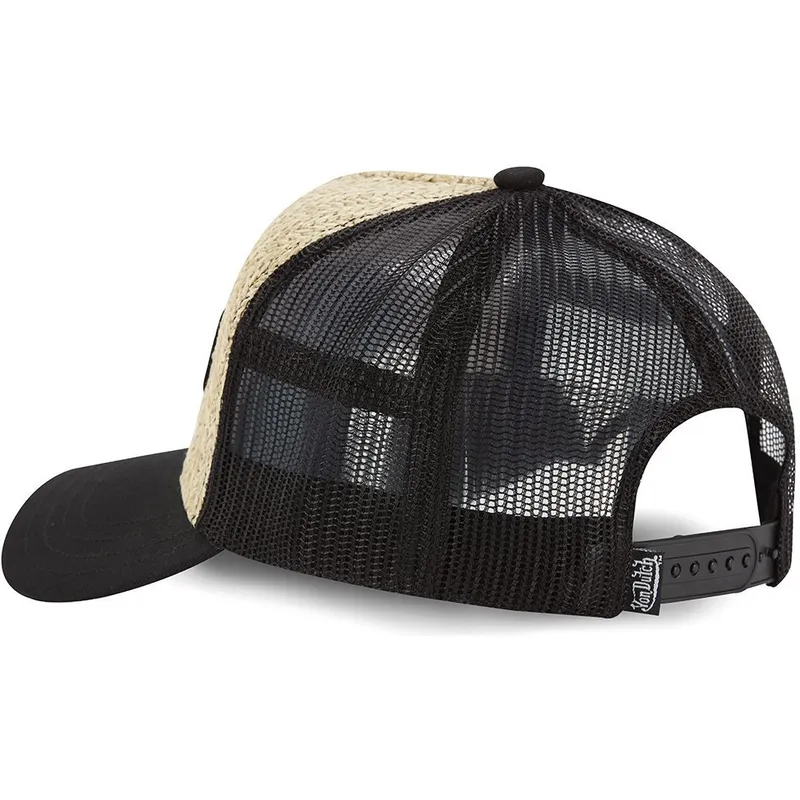 lippikset-kaareva-rekka-ruskea-snapback-paille-von-dutch