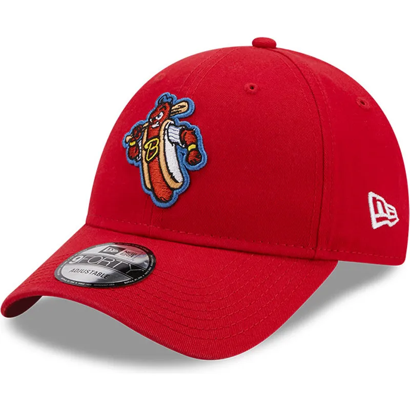 lippikset-kaareva-punainen-saadettava-nauha-9forty-reading-fightin-phils-milb-new-era