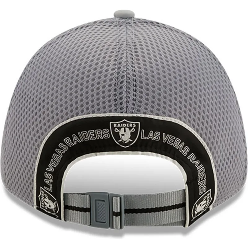 lippikset-kaareva-rekka-harmaa-saadettava-nauha-9forty-team-arch-las-vegas-raiders-nfl-new-era
