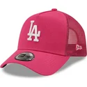 lippikset-kaareva-rekka-vaaleanpunainen-snapback-a-frame-tonal-mesh-los-angeles-dodgers-mlb-new-era