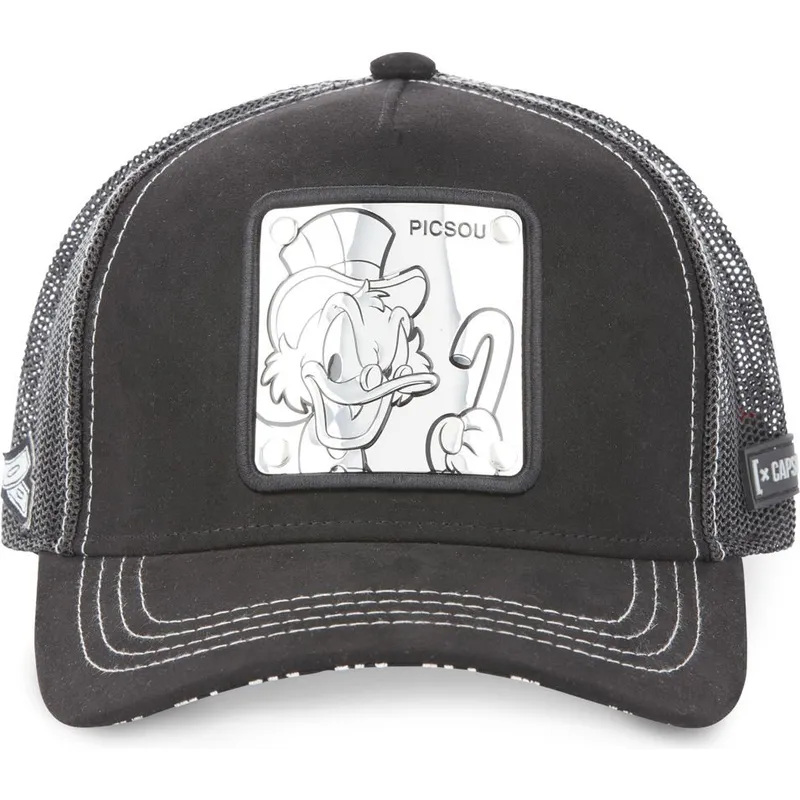 lippikset-kaareva-rekka-musta-snapback-tag-scr3-roope-ankka-disney-capslab