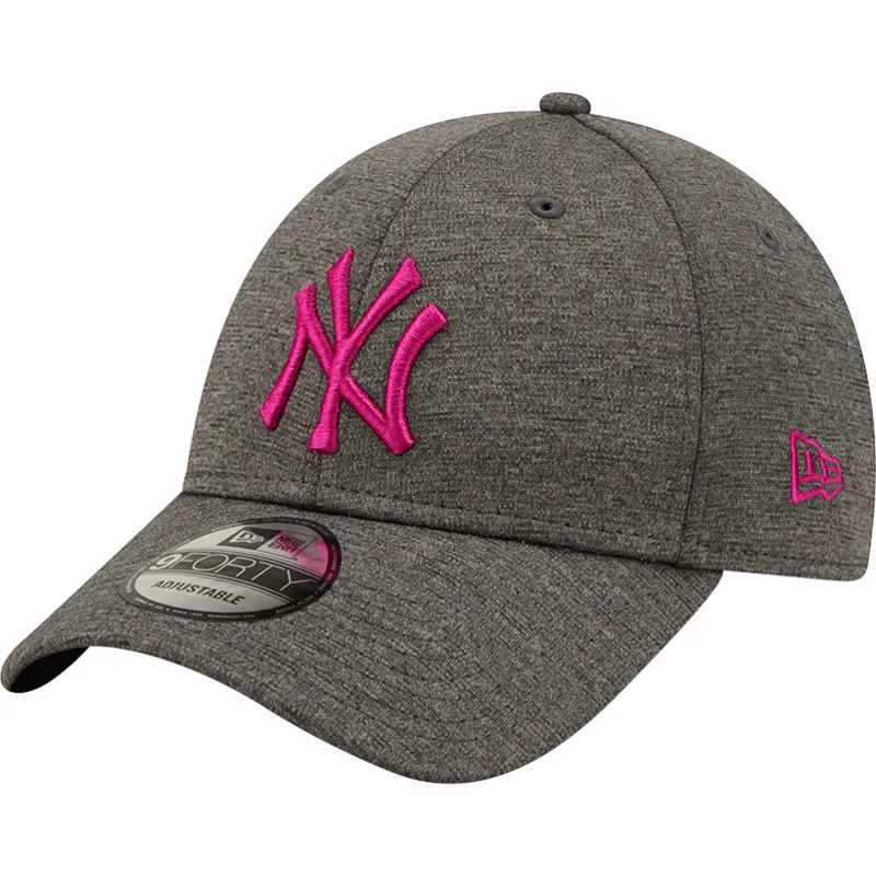lippikset-kaareva-harmaa-saadettava-nauha-rosa-9forty-shadow-tech-new-york-yankees-mlb-new-era