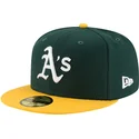 cap-littea-green-ajustada-59fifty-ac-perf-oakland-athletics-mlb-new-era