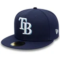 lippikset-littea-laivastonsininen-istuva-59fifty-ac-perf-tampa-bay-rays-mlb-new-era