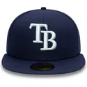 lippikset-littea-laivastonsininen-istuva-59fifty-ac-perf-tampa-bay-rays-mlb-new-era
