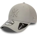 new-era-curved-brim-grey-logo-9forty-diamond-era-new-york-yankees-mlb-grey-adjustable-cap