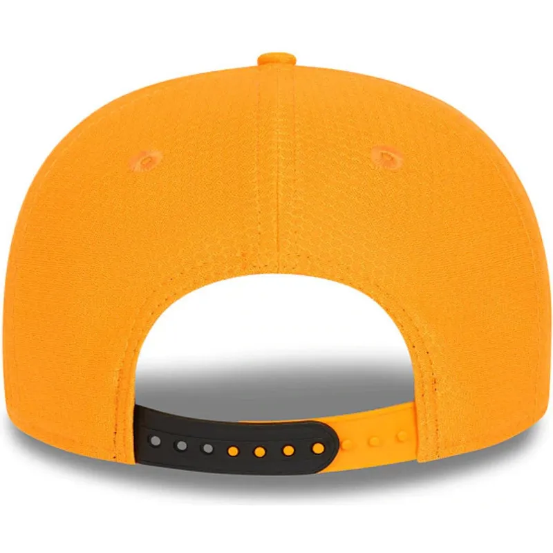 lippikset-kaareva-oranssi-snapback-lapsille-9fifty-stretch-snap-lando-norris-mclaren-racing-formula-1-new-era