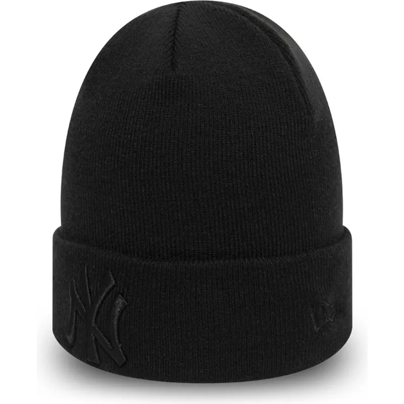 cap-black-negro-essential-cuff-new-york-yankees-mlb-new-era cap-black-negro-essential-cuff-new-york-yankees-mlb-new-era