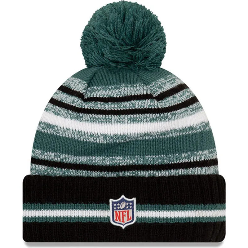 cap-pompom-green-negro-sport-sideline-philadelphia-eagles-nfl-new-era cap-pompom-green-negro-sport-sideline-philadelphia-eagles-nfl-new-era