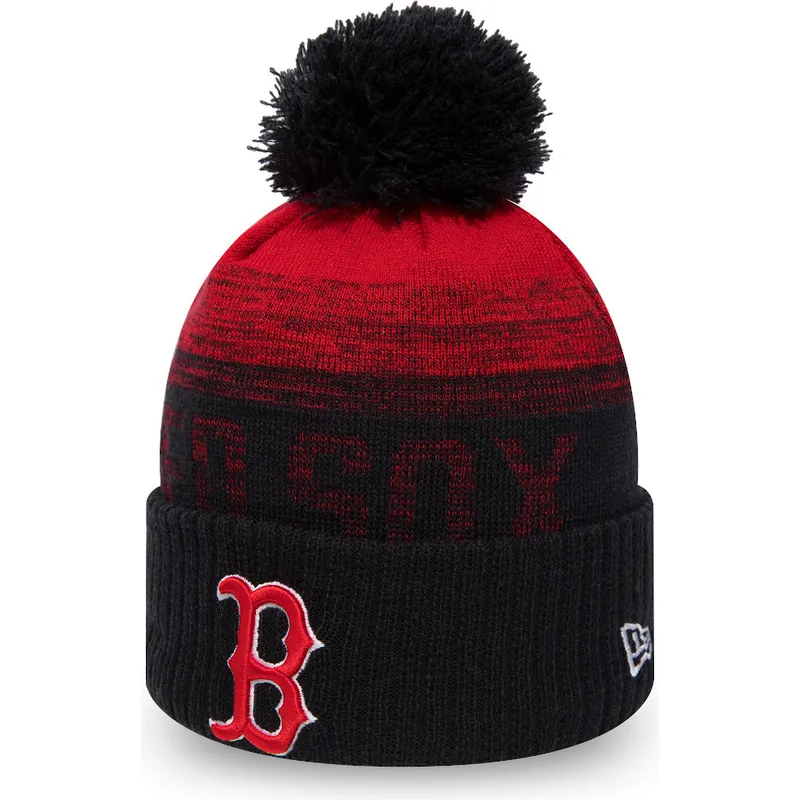 cap-pompom-red-sport-boston-red-sox-mlb-new-era cap-pompom-red-sport-boston-red-sox-mlb-new-era