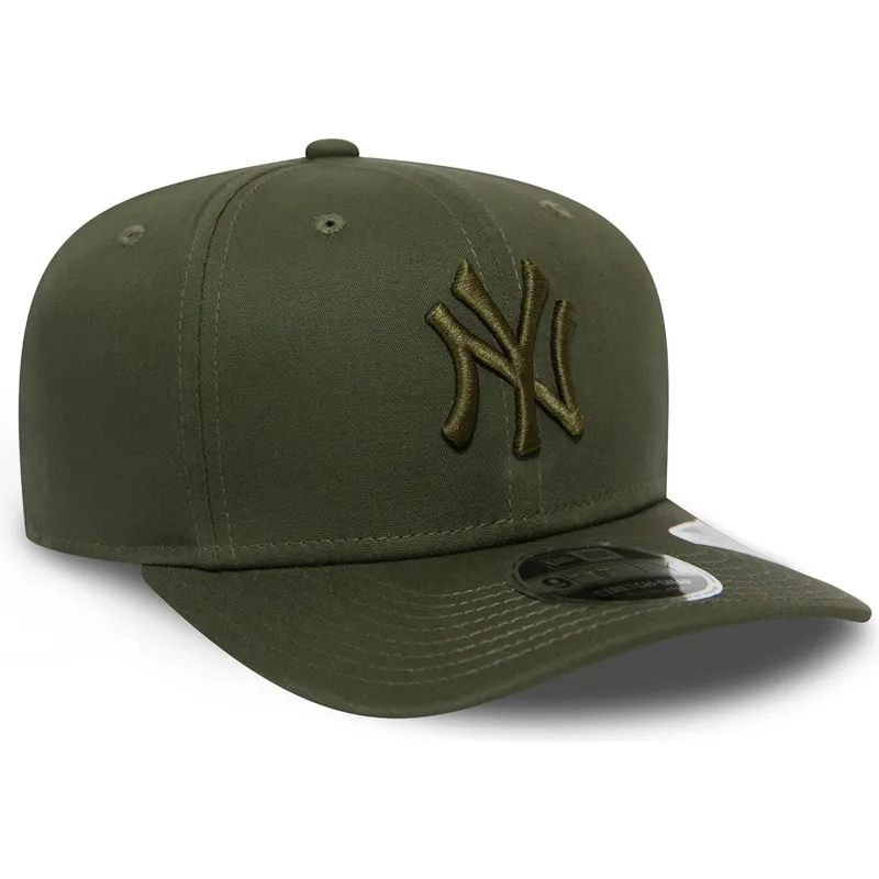 lippikset-kaareva-vihrea-snapback-9fifty-stretch-snap-league-essential-new-york-yankees-mlb-new-era
