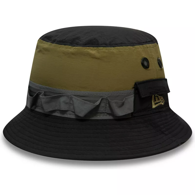 new-era-panelled-adventure-black-and-green-bucket-hat