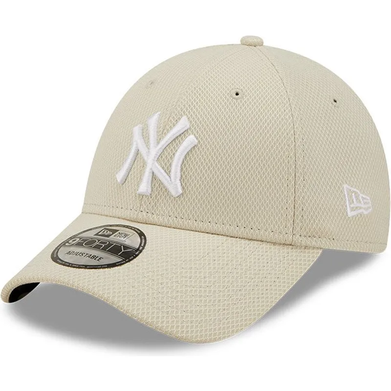 lippikset-kaareva-beige-saadettava-nauha-9forty-diamond-era-new-york-yankees-mlb-new-era