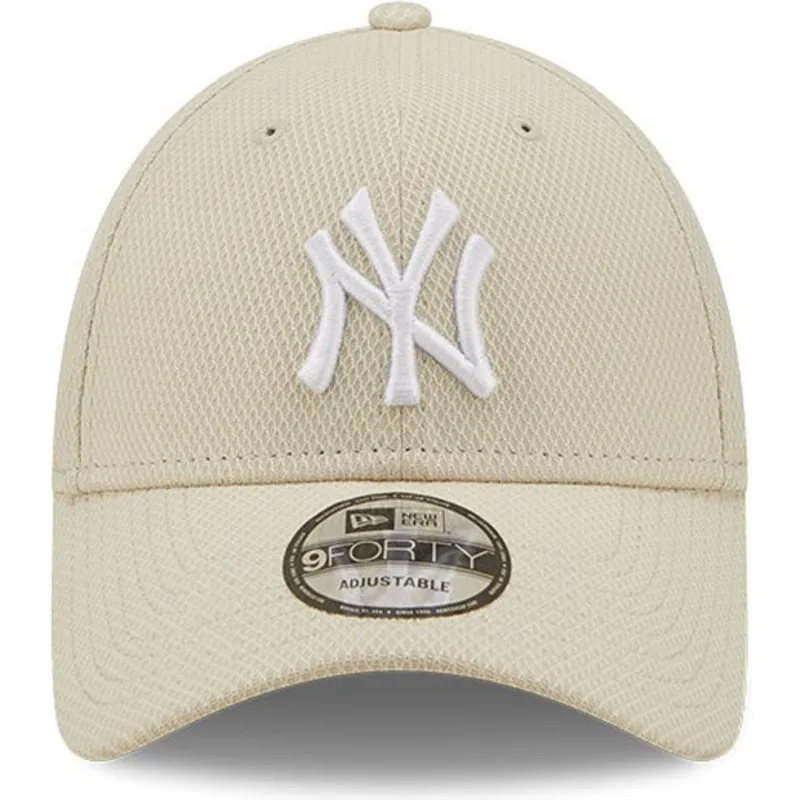 lippikset-kaareva-beige-saadettava-nauha-9forty-diamond-era-new-york-yankees-mlb-new-era
