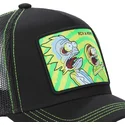 lippikset-kaareva-rekka-musta-snapback-psy2-rick-ja-morty-capslab