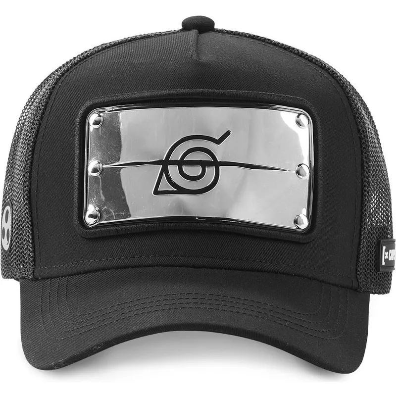 cap-kaareva-black-snapback-konoha-naruto-capslab
