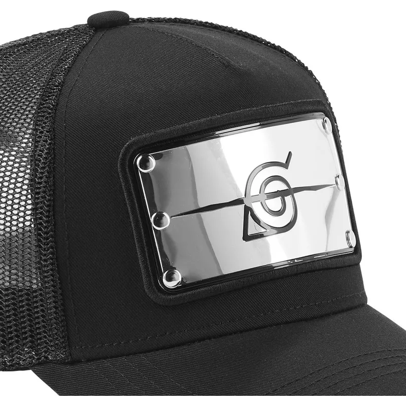 cap-kaareva-black-snapback-konoha-naruto-capslab