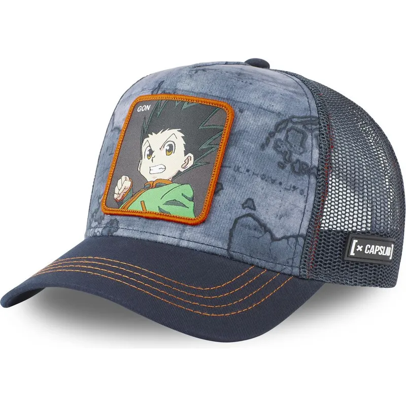 lippikset-kaareva-rekka-laivastonsininen-snapback-gon2-gon-freecss-hunter-x-hunter-capslab