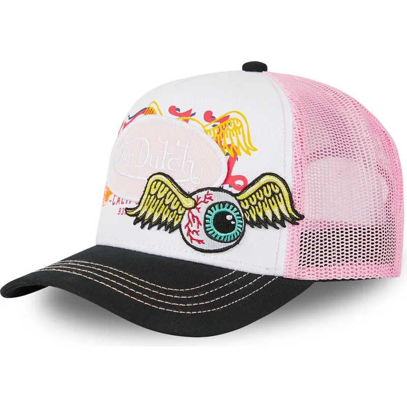 lippikset-kaareva-rekka-vaaleanpunainen-snapback-pat-pin-von-dutch lippikset-kaareva-rekka-vaaleanpunainen-snapback-pat-pin-von-dutch