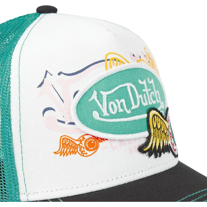 lippikset-kaareva-rekka-vihrea-snapback-pat-gre-von-dutch