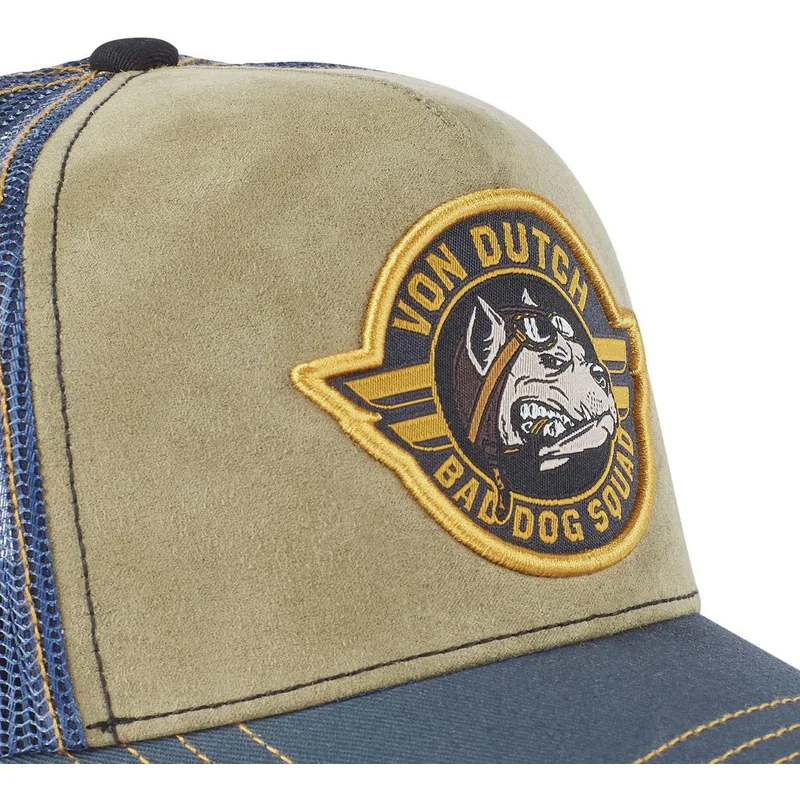 lippikset-kaareva-rekka-ruskea-snapback-bad-dog-squad-bad-von-dutch