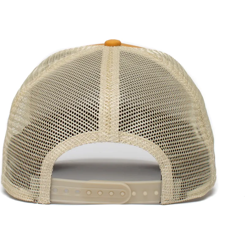 lippikset-kaareva-rekka-keltainen-snapback-so-high-the-farm-goorin-bros