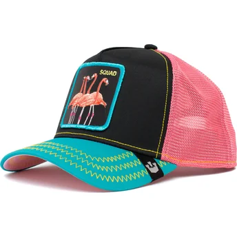 lippikset-kaareva-rekka-musta-snapback-rosa-squad-flamingoals-the-farm-goorin-bros