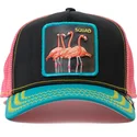 lippikset-kaareva-rekka-musta-snapback-rosa-squad-flamingoals-the-farm-goorin-bros