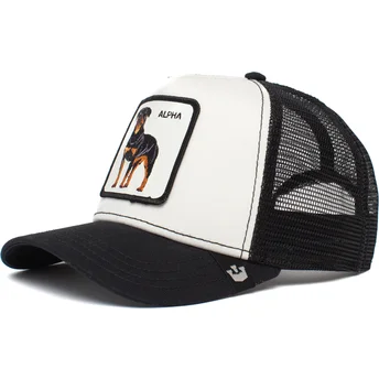 lippikset-kaareva-rekka-valkoinen-snapback-alpha-dog-the-farm-goorin-bros
