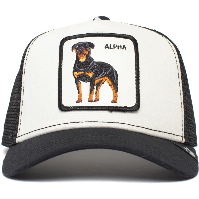 lippikset-kaareva-rekka-valkoinen-snapback-alpha-dog-the-farm-goorin-bros
