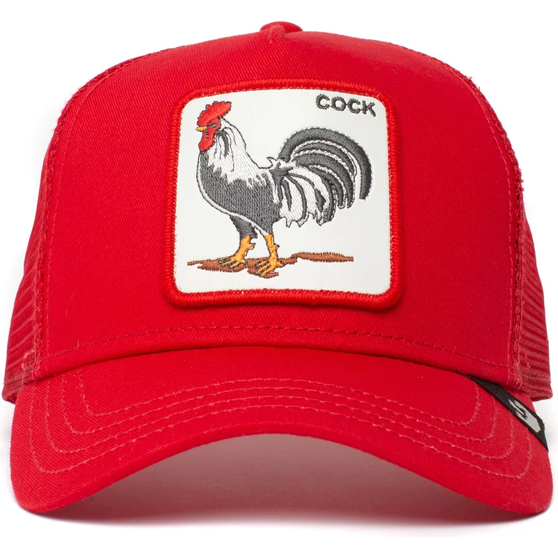 lippikset-kaareva-rekka-punainen-snapback-the-cock-the-farm-goorin-bros