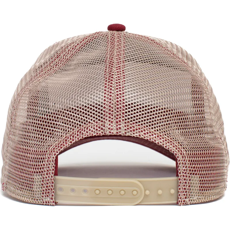 lippikset-kaareva-rekka-punainen-snapback-goat-the-goat-the-farm-goorin-bros