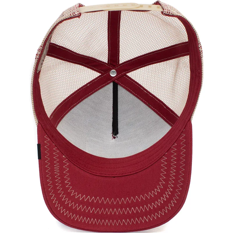 lippikset-kaareva-rekka-punainen-snapback-goat-the-goat-the-farm-goorin-bros