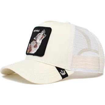 lippikset-kaareva-rekka-valkoinen-snapback-the-lone-wolf-solitario-the-farm-goorin-bros