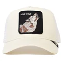 lippikset-kaareva-rekka-valkoinen-snapback-the-lone-wolf-solitario-the-farm-goorin-bros