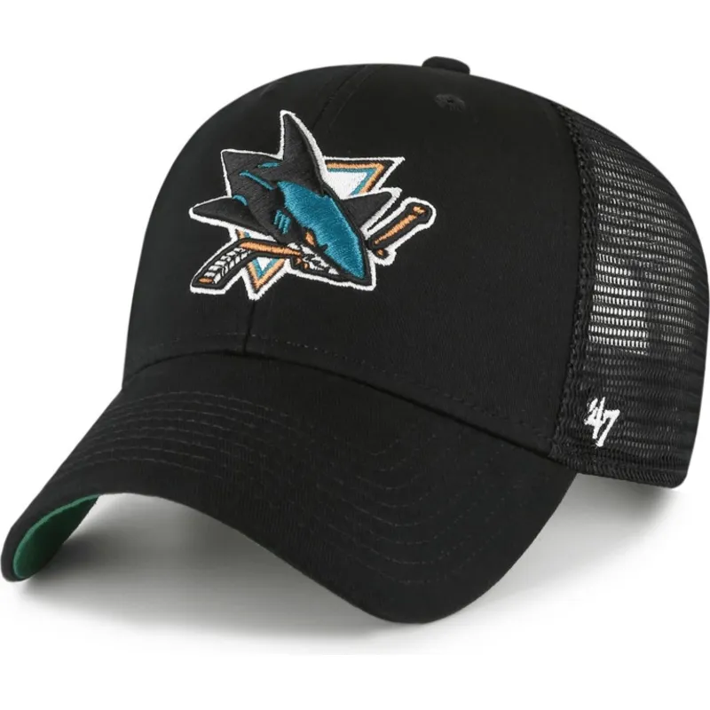 lippikset-kaareva-rekka-musta-snapback-mvp-branson-san-jose-sharks-nhl-47-brand