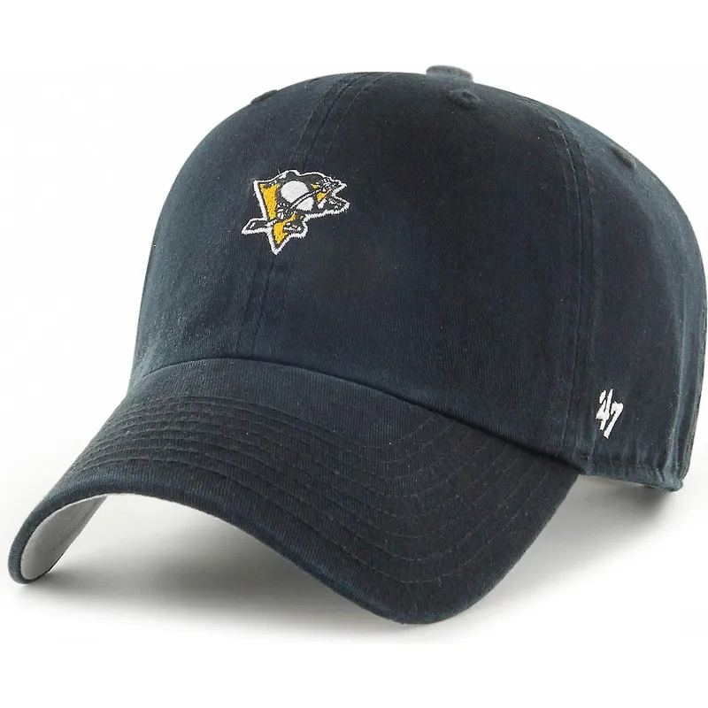 lippikset-kaareva-musta-saadettava-nauha-clean-up-base-runner-pittsburgh-penguins-nhl-47-brand lippikset-kaareva-musta-saadettava-nauha-clean-up-base-runner-pittsburgh-penguins-nhl-47-brand