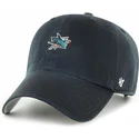 lippikset-kaareva-musta-saadettava-nauha-clean-up-base-runner-san-jose-sharks-nhl-47-brand
