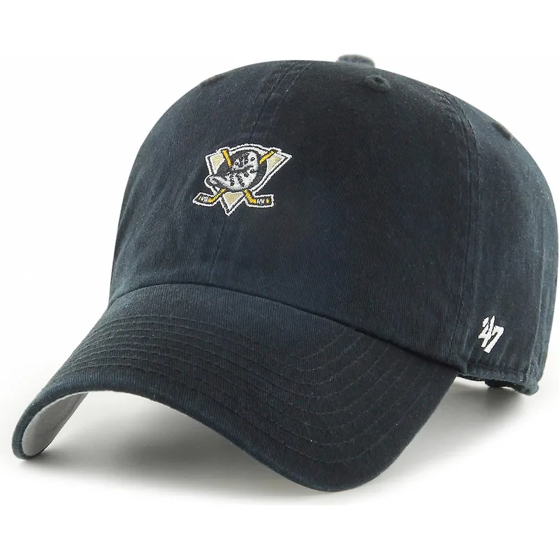 lippikset-kaareva-musta-saadettava-nauha-clean-up-base-runner-anaheim-ducks-nhl-47-brand