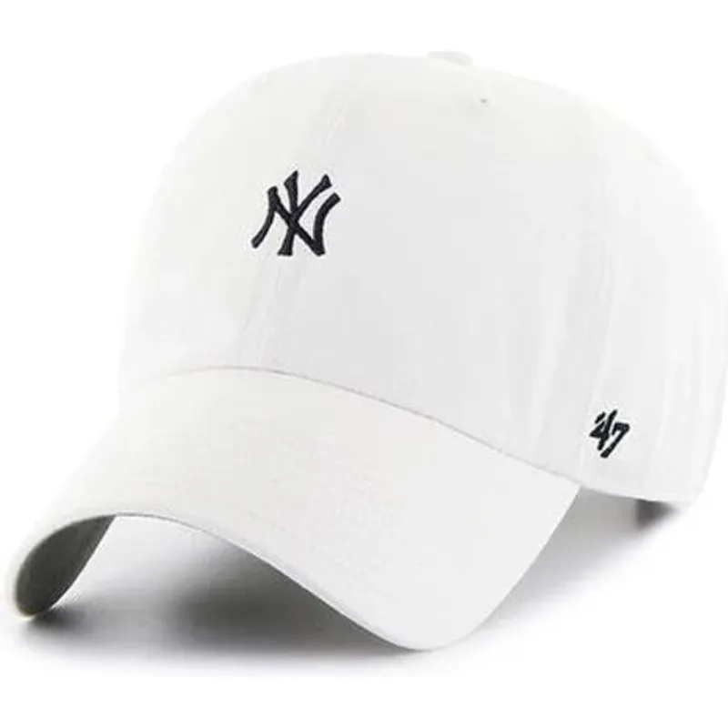 lippikset-kaareva-valkoinen-saadettava-nauha-clean-up-base-runner-new-york-yankees-mlb-47-brand